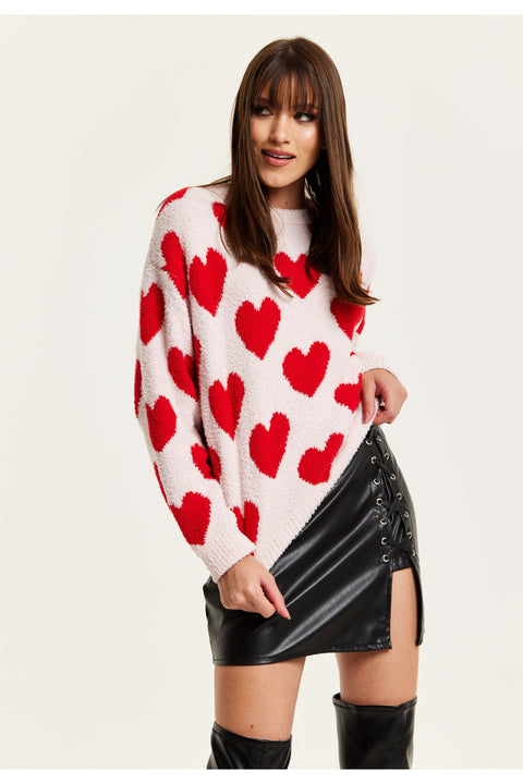 Red Heart Jumper LIQ23AW043