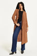 Camel Waterfall Duster Coat by Liquorish
