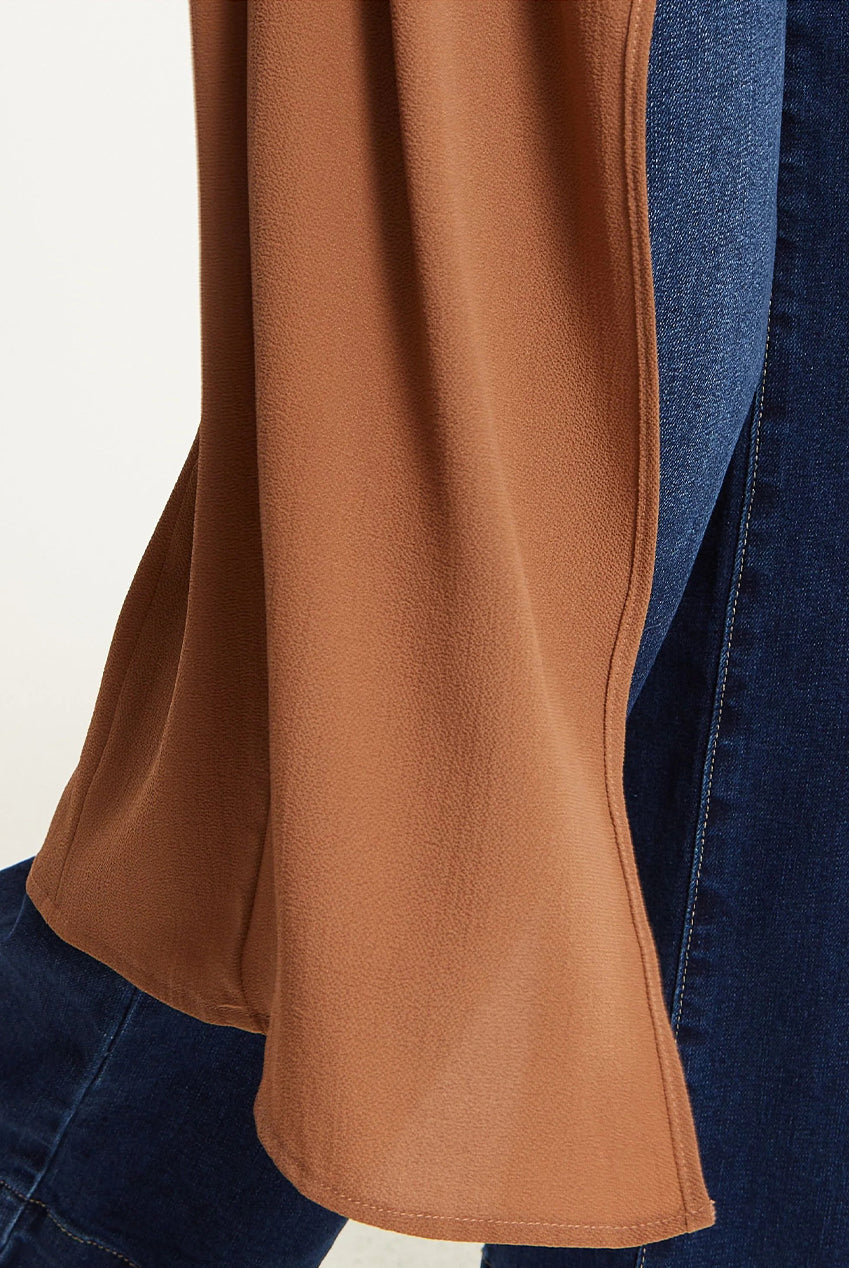 Camel Waterfall Duster Coat 25AW-44038