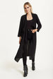 Black Waterfall Duster Coat by Liquorish