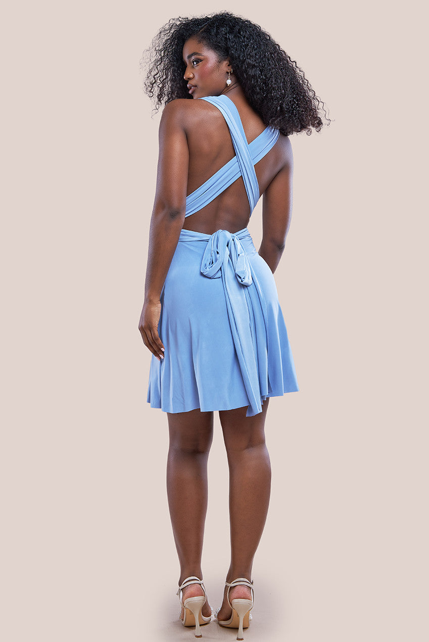 Multiway Mini Dress - Powder Blue DR2361C