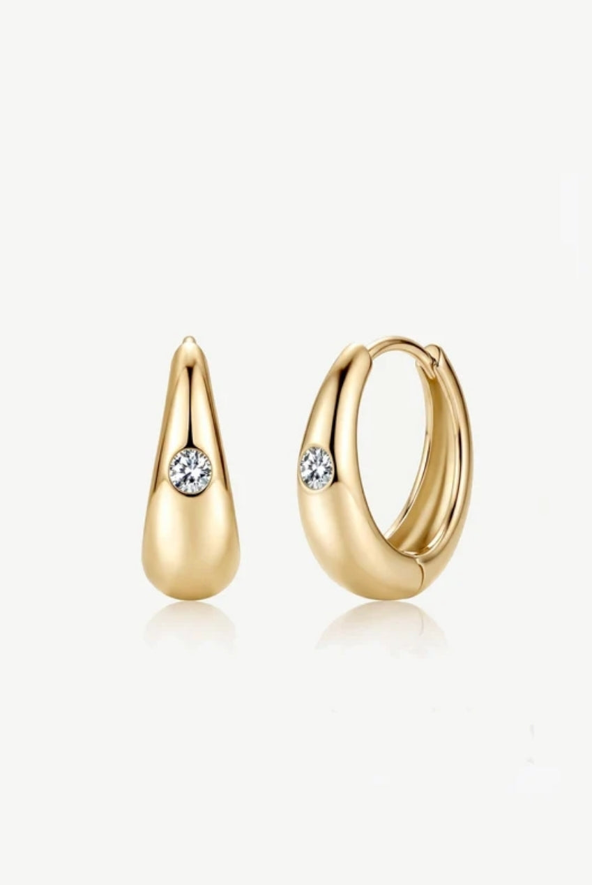 Moissanite Hoop Earrings 667