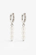 Tiny Baroque Pearl Huggie Hoop Earrings by MUCHV