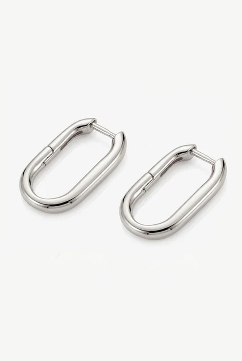 Small Oval Hoop Earrings 348