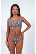 Bikini Low Rise Bottoms In Purple Leopard Print by Maribela