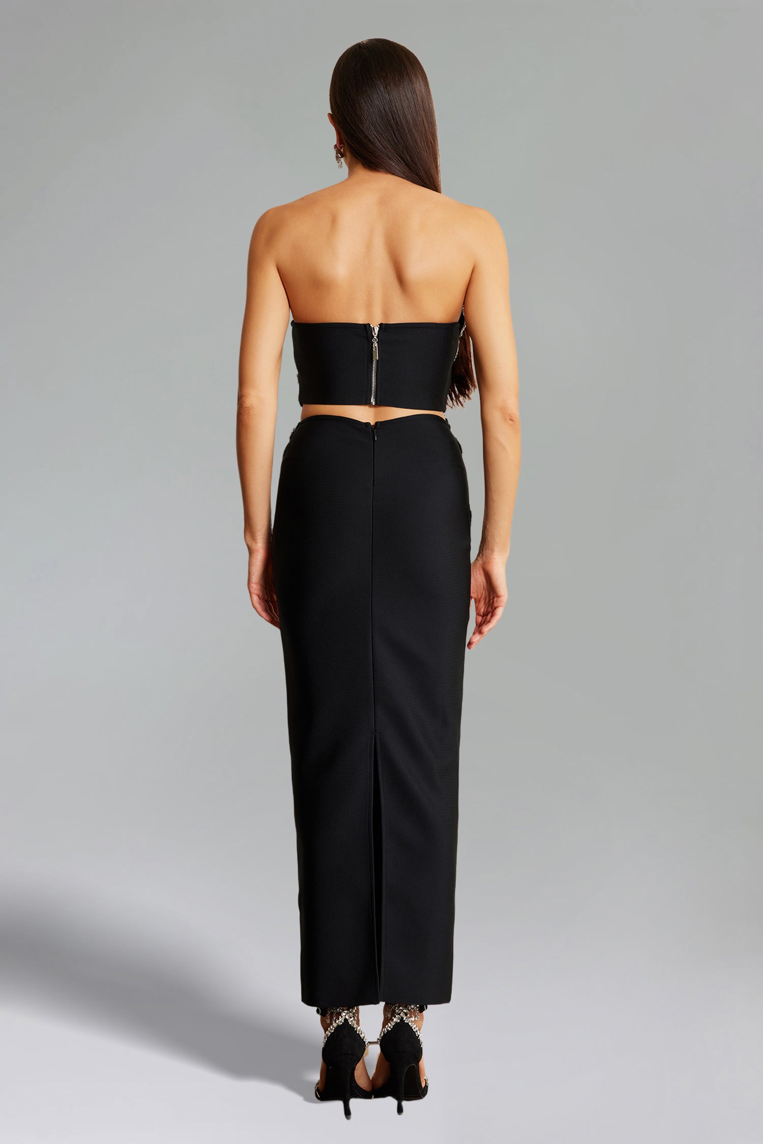 Eleganza Flrs With Diamonds Bandage Two-Piece Set D240802301