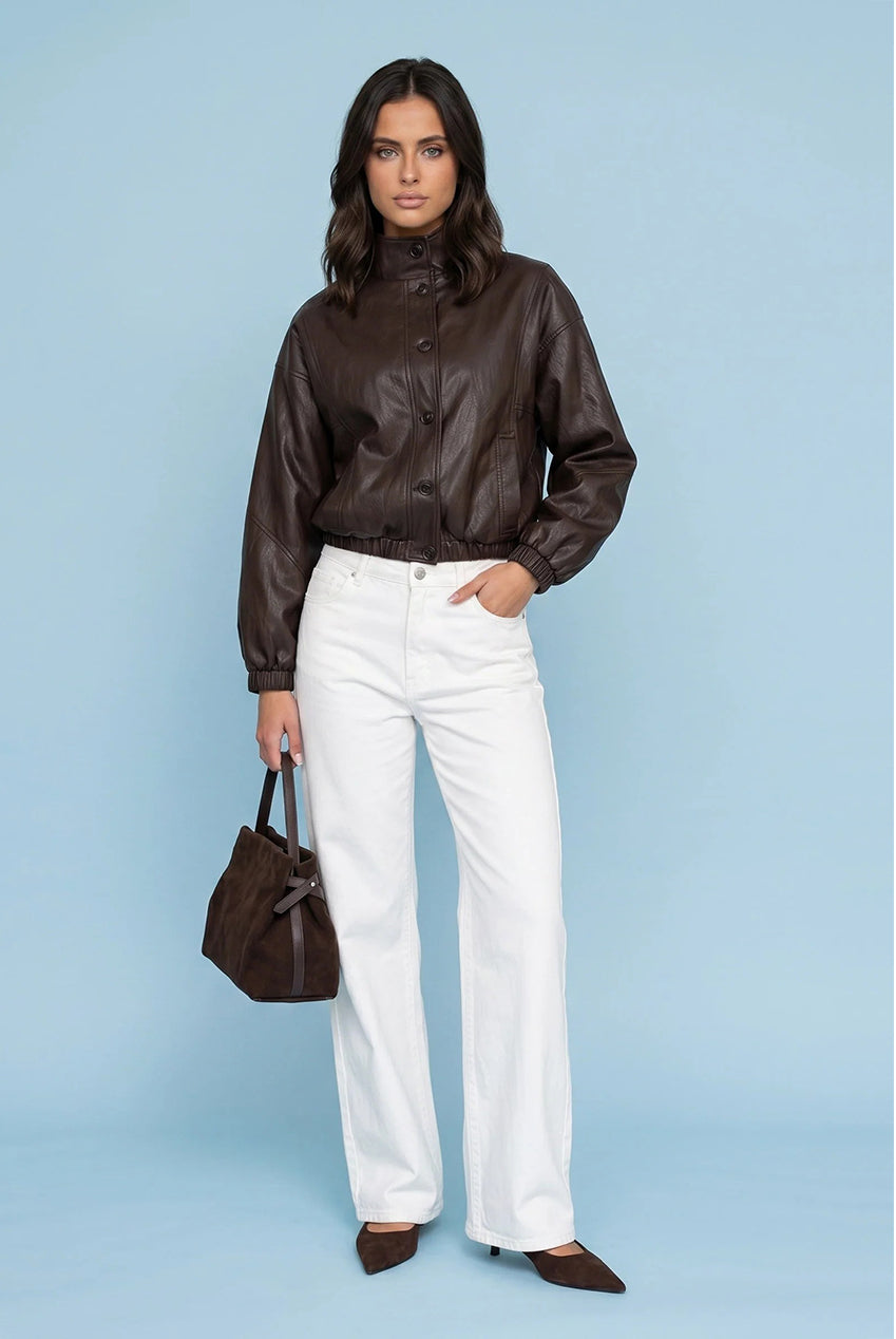 PU Oversized Jacket 40JKT38467