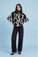 Wool Blend Abstract Jumper by Urban Bliss