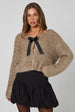 Tinsel Bow Cardigan by Urban Bliss