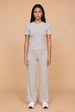 Ribbed Stripe Wide Leg Trouser by Urban Bliss