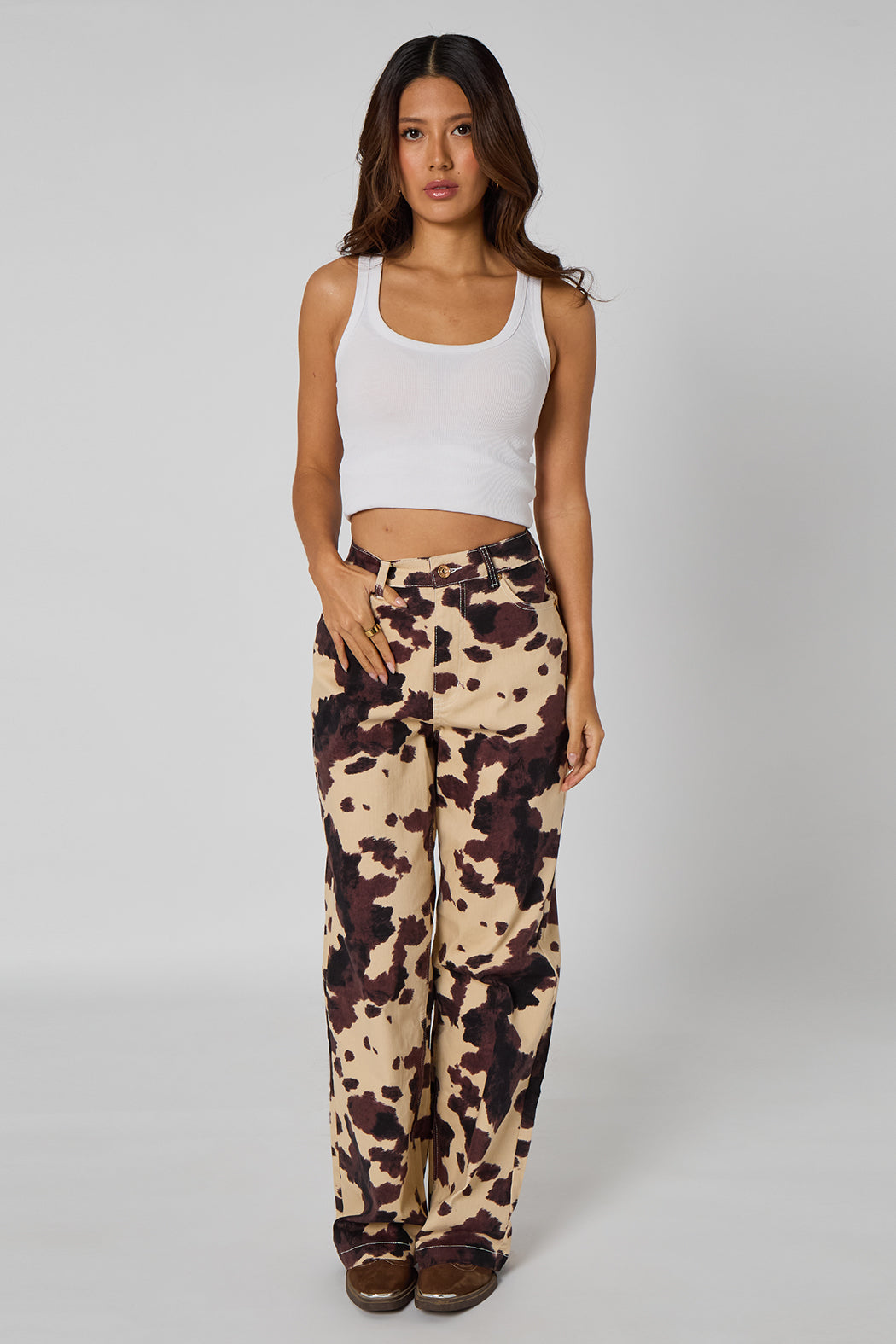 Cow Print Jeans 40TRS36939-c29