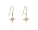 North Star Gold French Wire Earrings by Cachet London