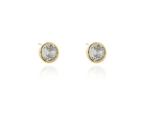 Hatsu 8mm Gold Earrings by Cachet London