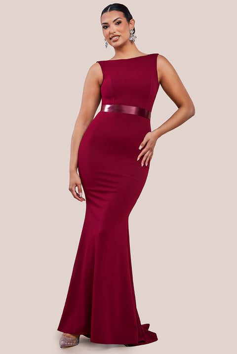 Eris Bridesmaid Maxi Fishtail Dress ERIS BERRY