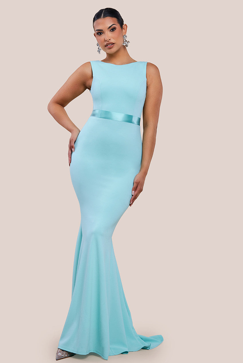 Eris Bridesmaid Maxi Fishtail Dress ERIS TURQUOISE