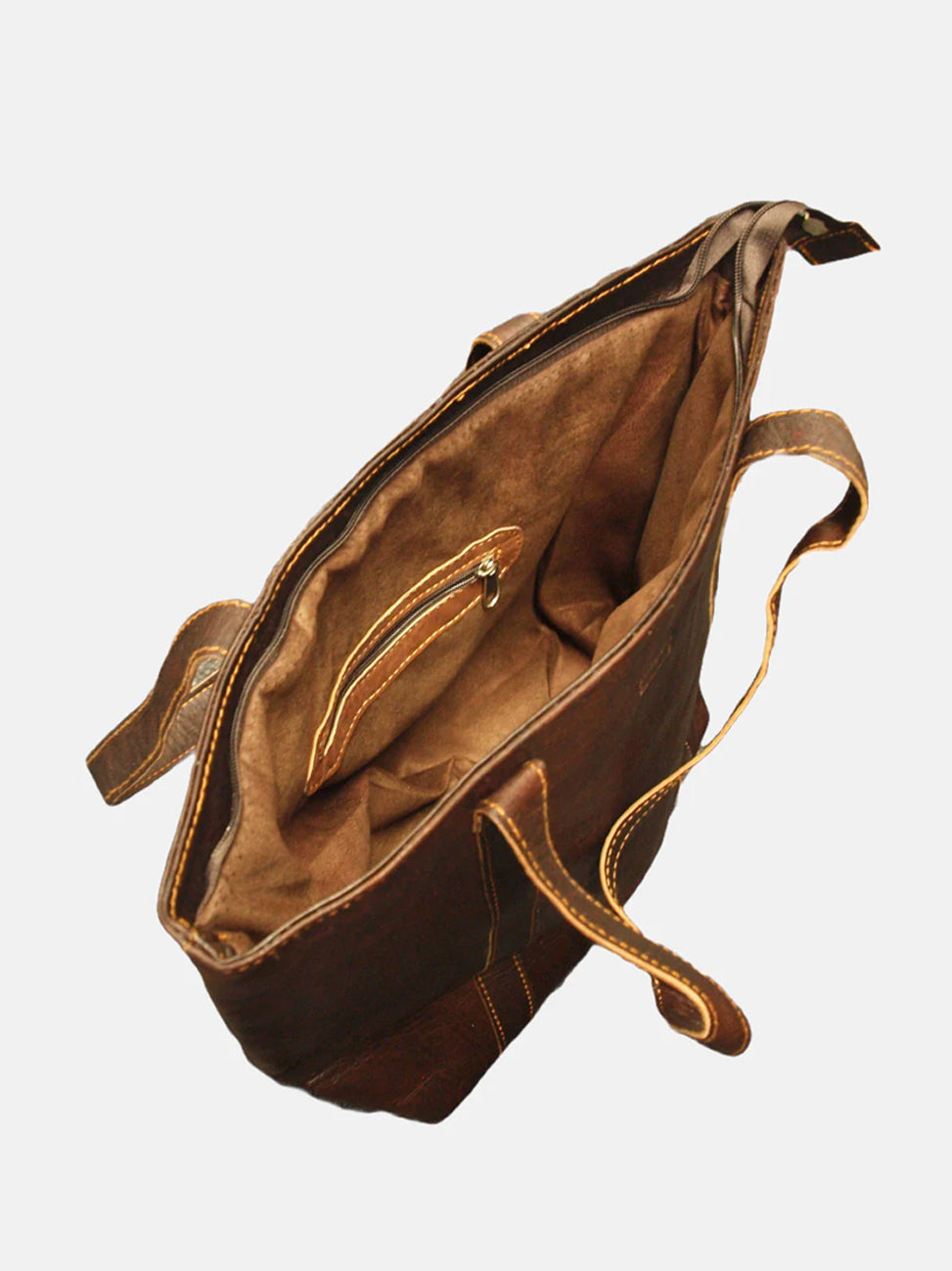 The Nador Tote Bag In Dark Brown 4402