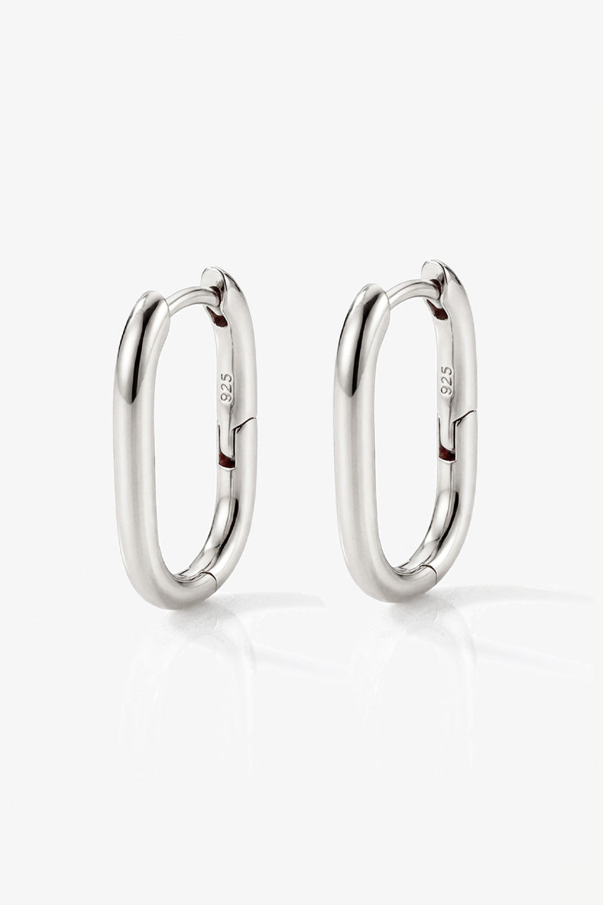Small Oval Hoop Earrings 348