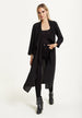 Black Waterfall Duster Coat by Liquorish