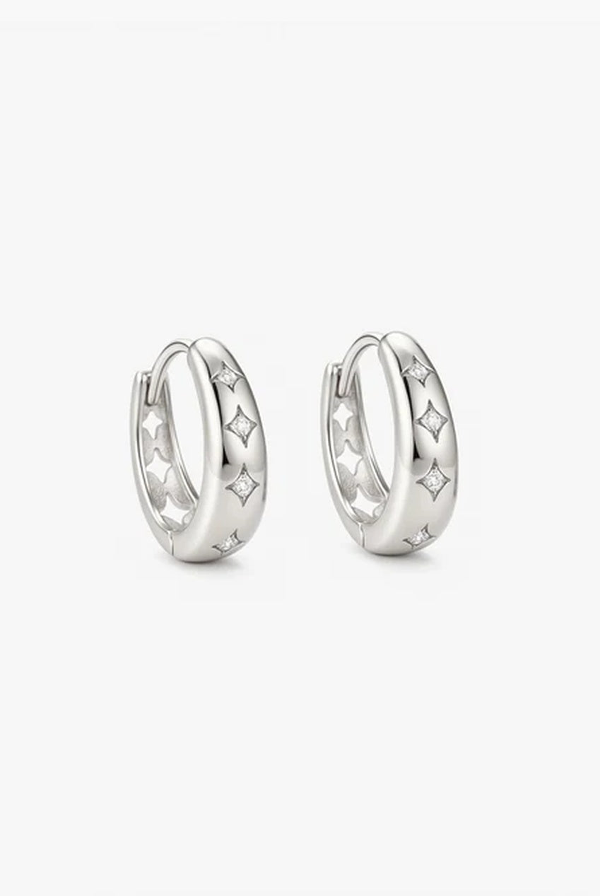 Starburst Huggie Hoop Earrings 597