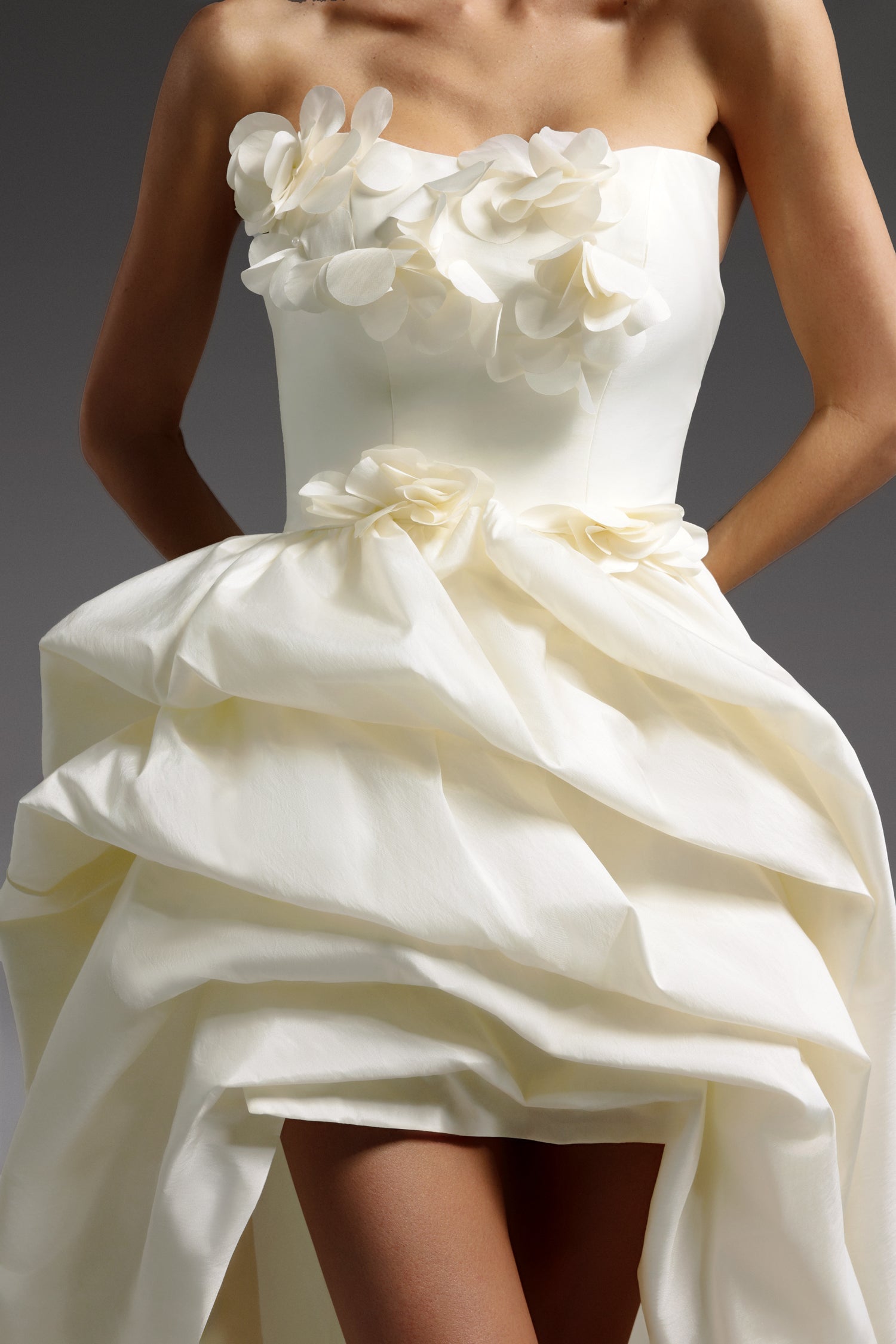 Tabitha Sleeveless Flowers Trailing Maxi Dress D250201514