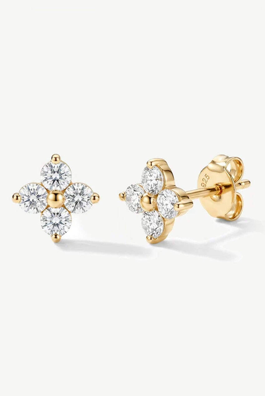 Tiny Hydrangea Stud Earrings 602