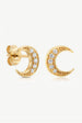 Moon Stud Earrings by MUCHV