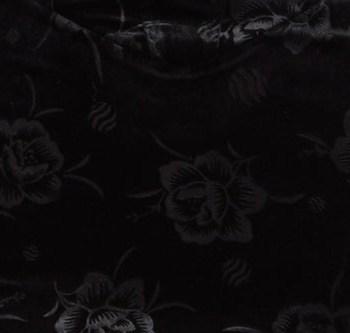 Floral Print, Long Sleeves & Black Velvet Corset Mini Dress 23AW031B001