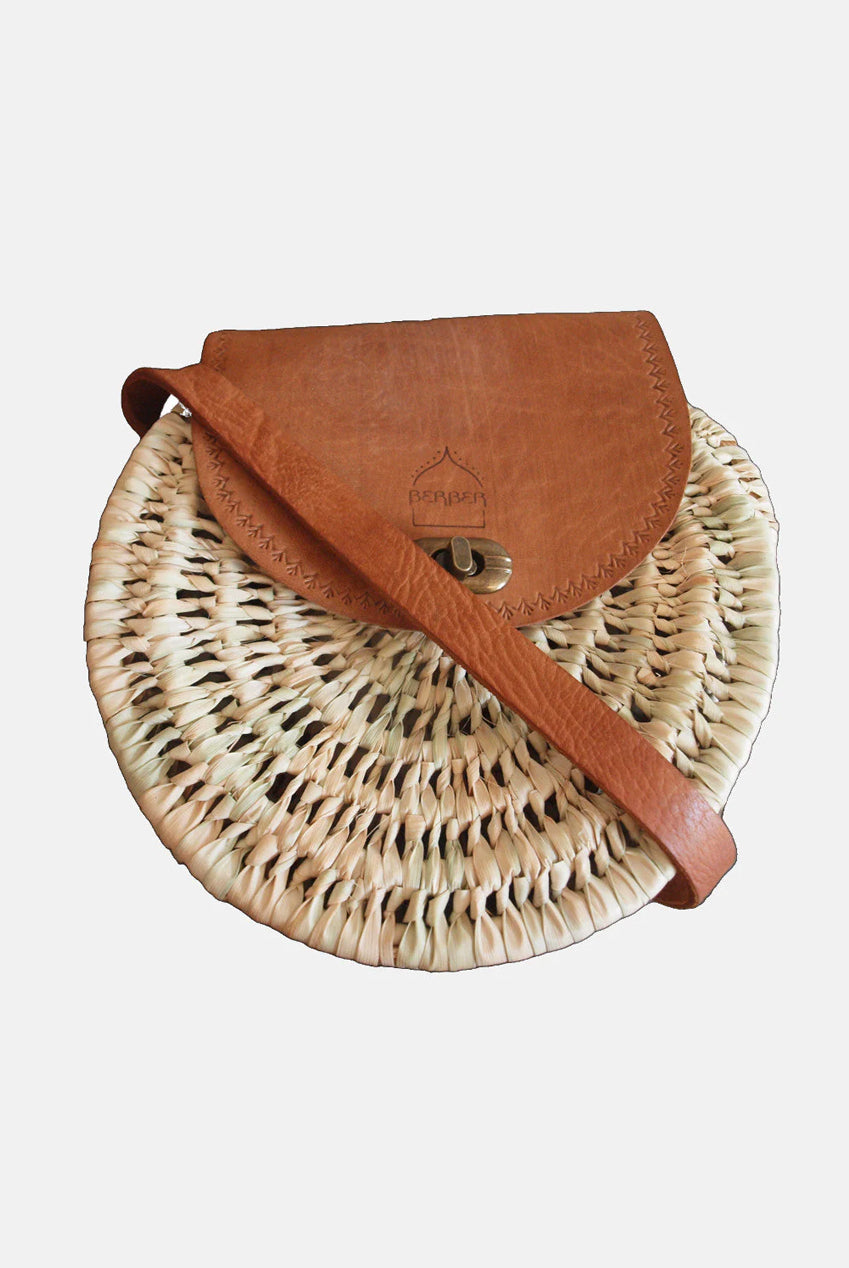 The Safi Rattan Round Bag - Loose Weave 7001