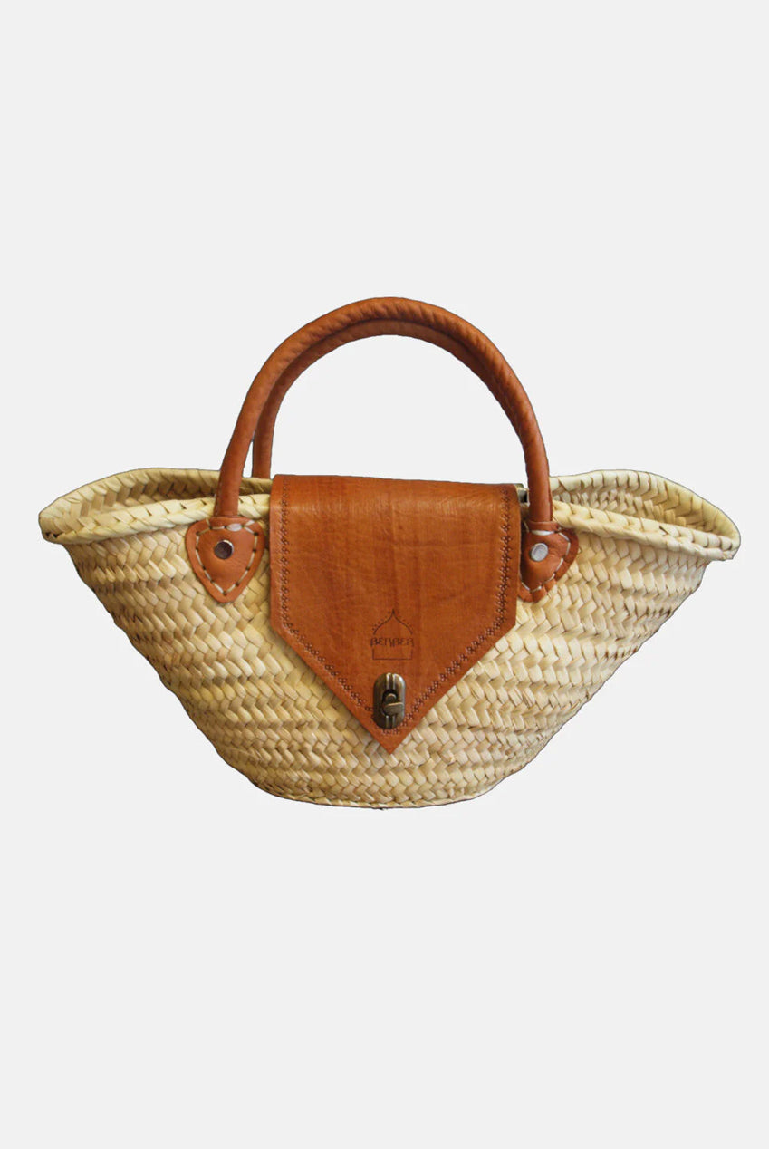 The Safi Small Rattan Beach Tote 7002