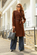 Double Breasted Shawl Collar Coat by Double Second