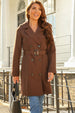 Fitted Trench Coat by Double Second