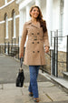 Fitted Trench Coat by Double Second