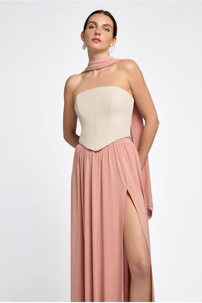 Blush Pink - Soft Touch Jersey Scarf by Goddiva