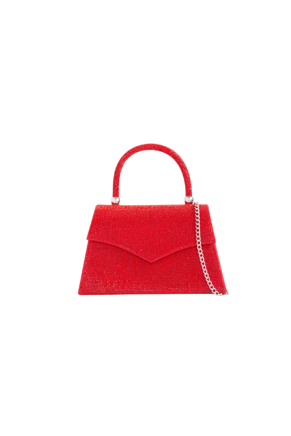 Red Diamante Top Handle Bag ALH3015