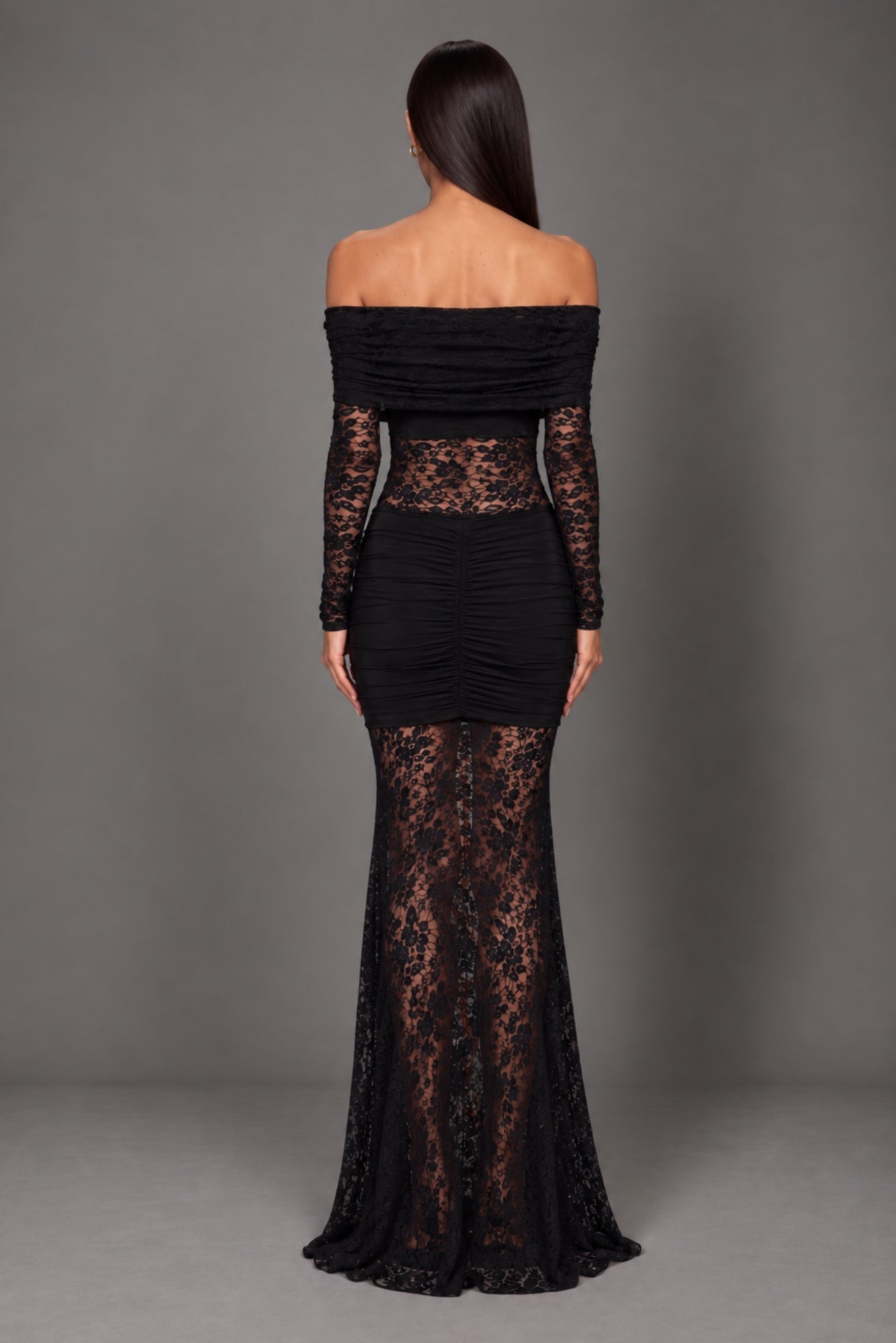 Alessia Black Lace Maxi Dress ALESSIA-BLACK-LACE-MAXI