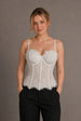 Ivory Lace Corset Cami Top by Avinci