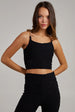 Swirl Rib Gold Chain Top by Pink Vanilla