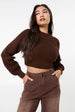 High Neck Knitted Crop Jumper by Pink Vanilla