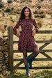 Crew Neck Double Frill Mini Dress by Blue Vanilla