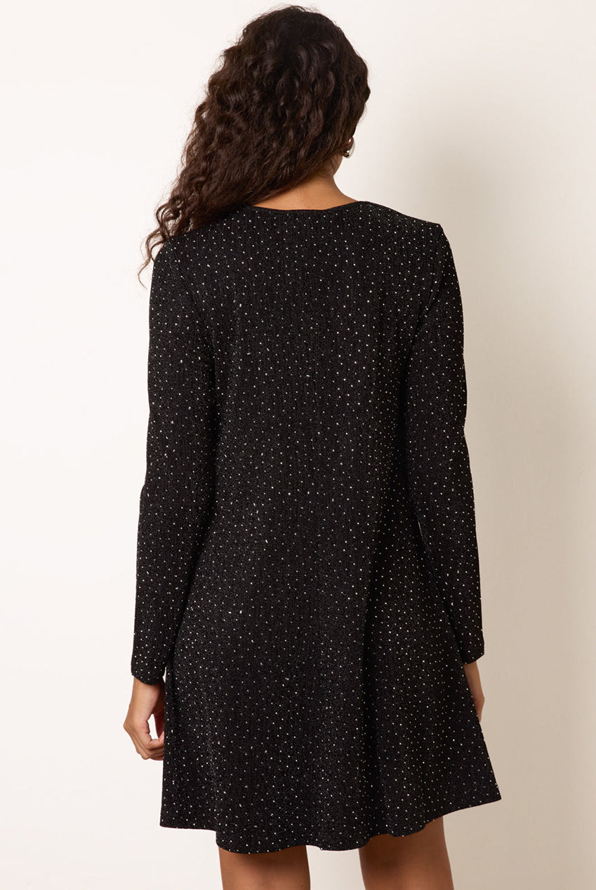 Metallic Diamante Swing Dress AW26012B003