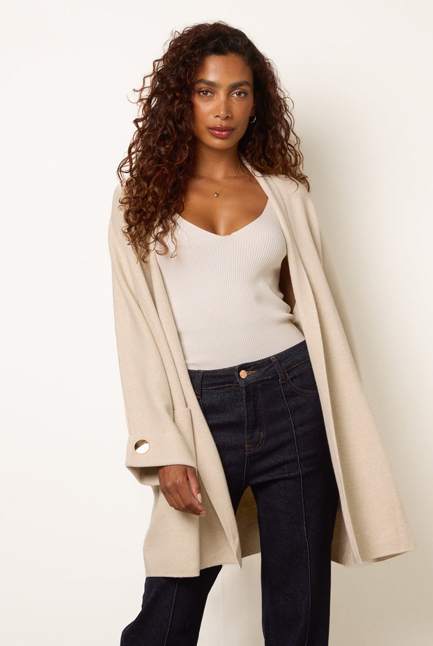 Heavy Knit Cardigan AW26023B309