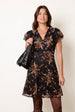 Floral Lace Double Sleeve Mini Dress by Blue Vanilla