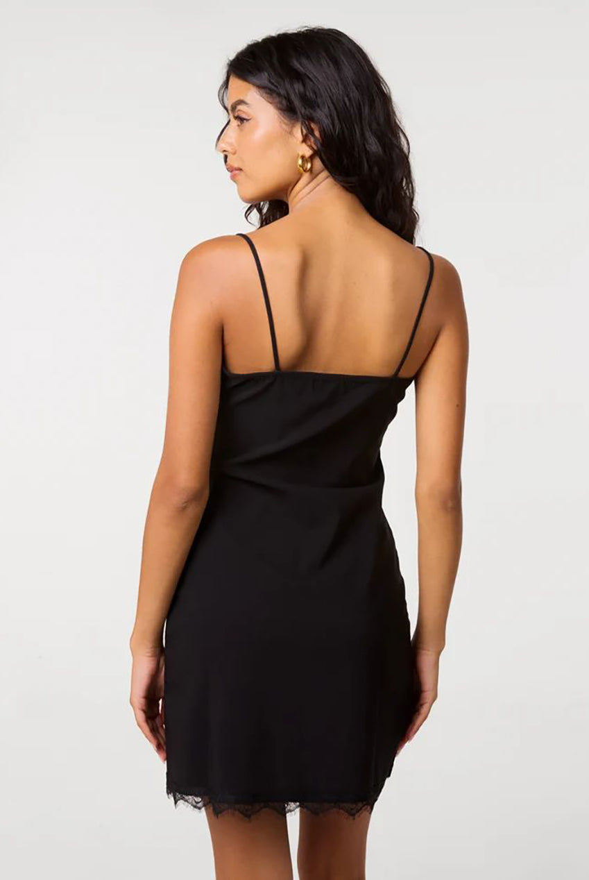 Lace Trim Mini Dress AW26100P003