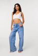 Stud Detail Wide Leg Jeans by Pink Vanilla