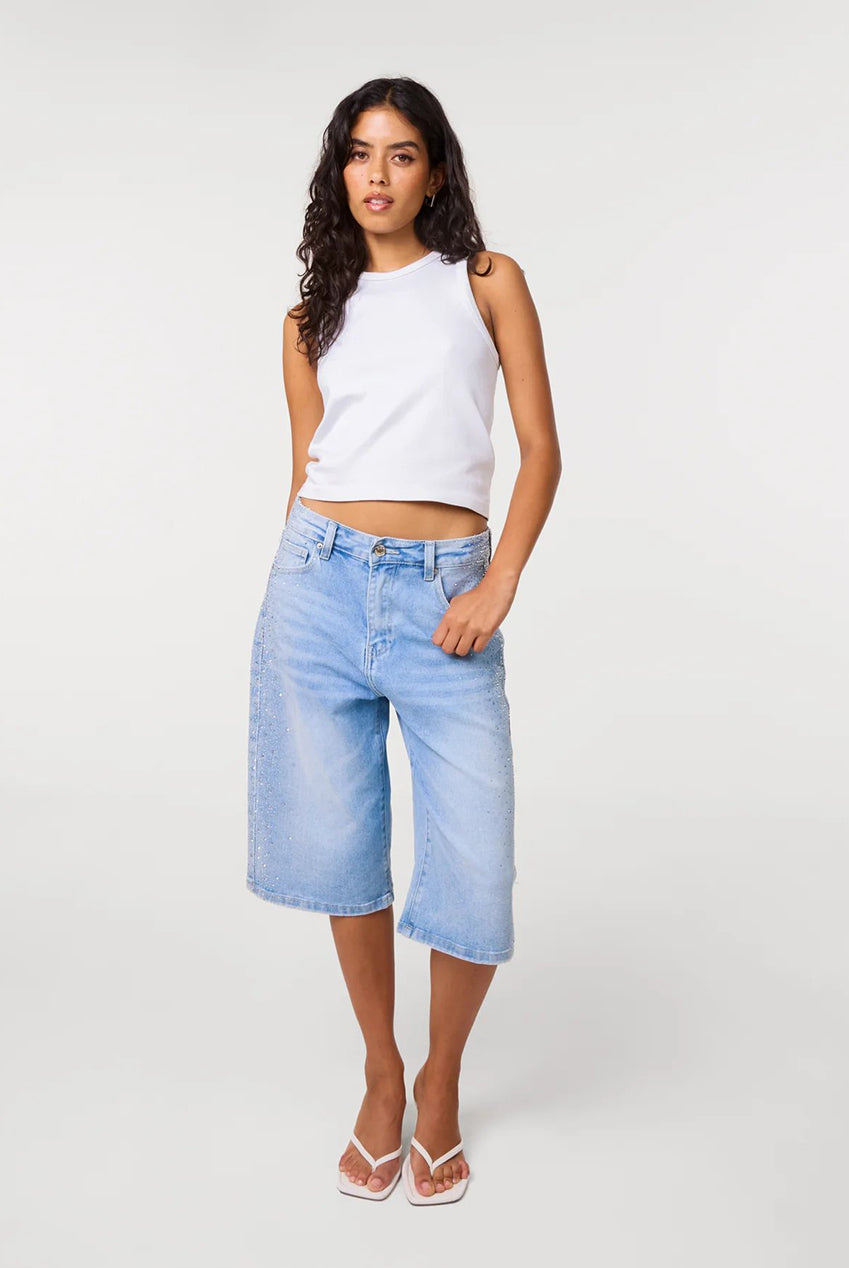 Diamante Side Bermuda Shorts AW26124P262