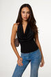 Bengaline Mesh Mix Cowl Top by Pink Vanilla