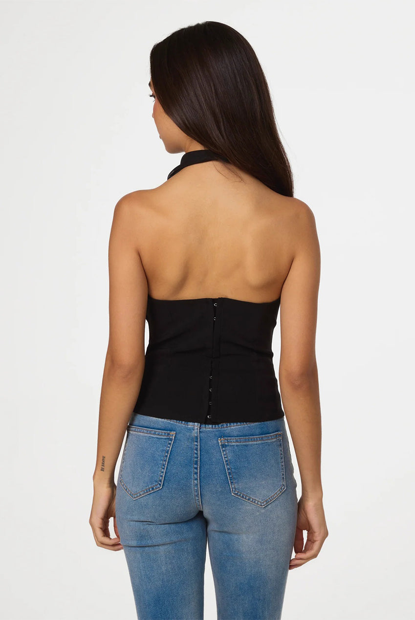 Bengaline Mesh Mix Cowl Top AW26158P003