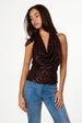 Sequin Cowl Top by Pink Vanilla
