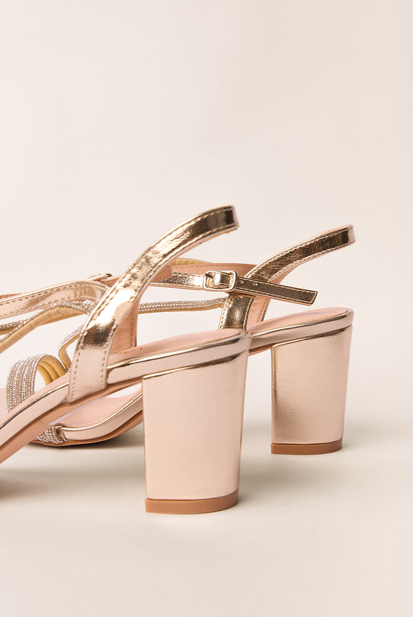 Bling Strap Block Heels AW26180B080