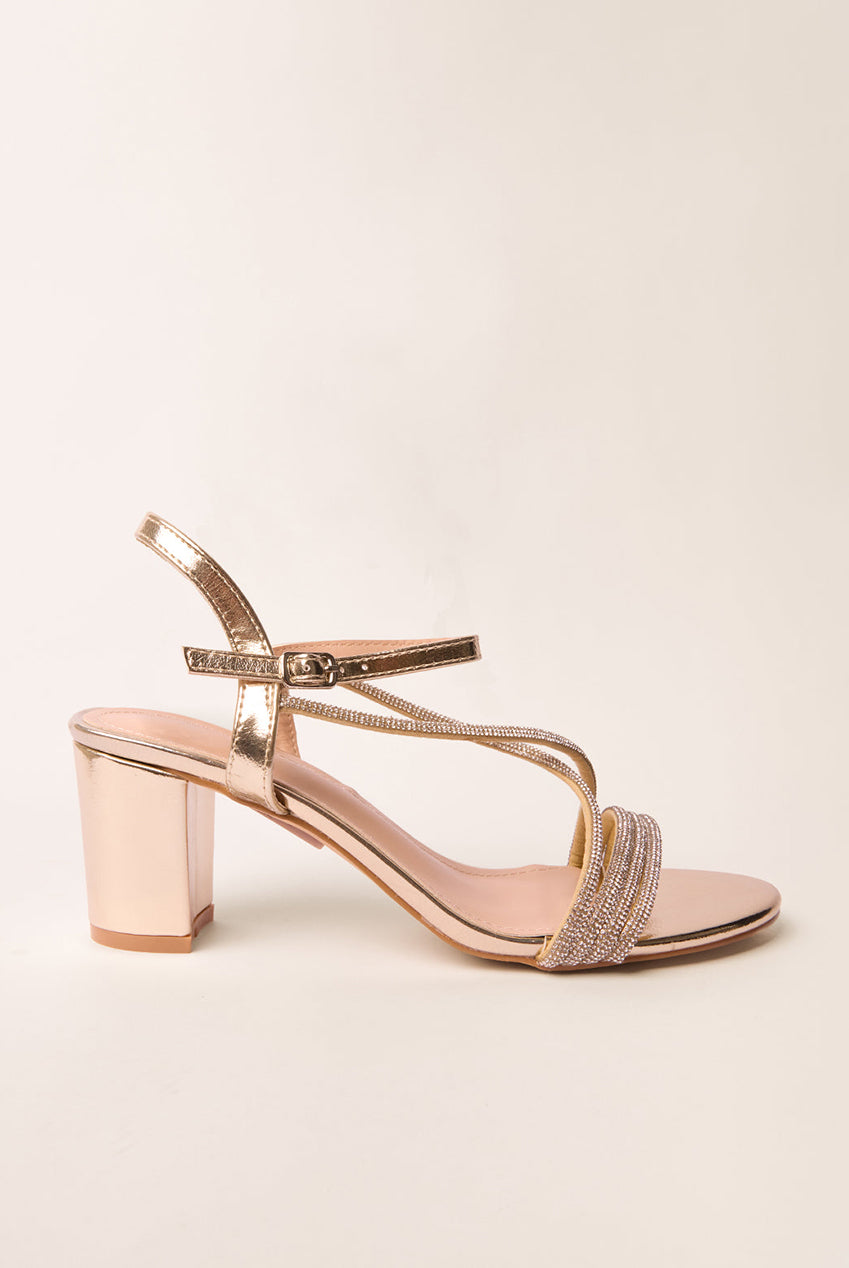Bling Strap Block Heels AW26180B080